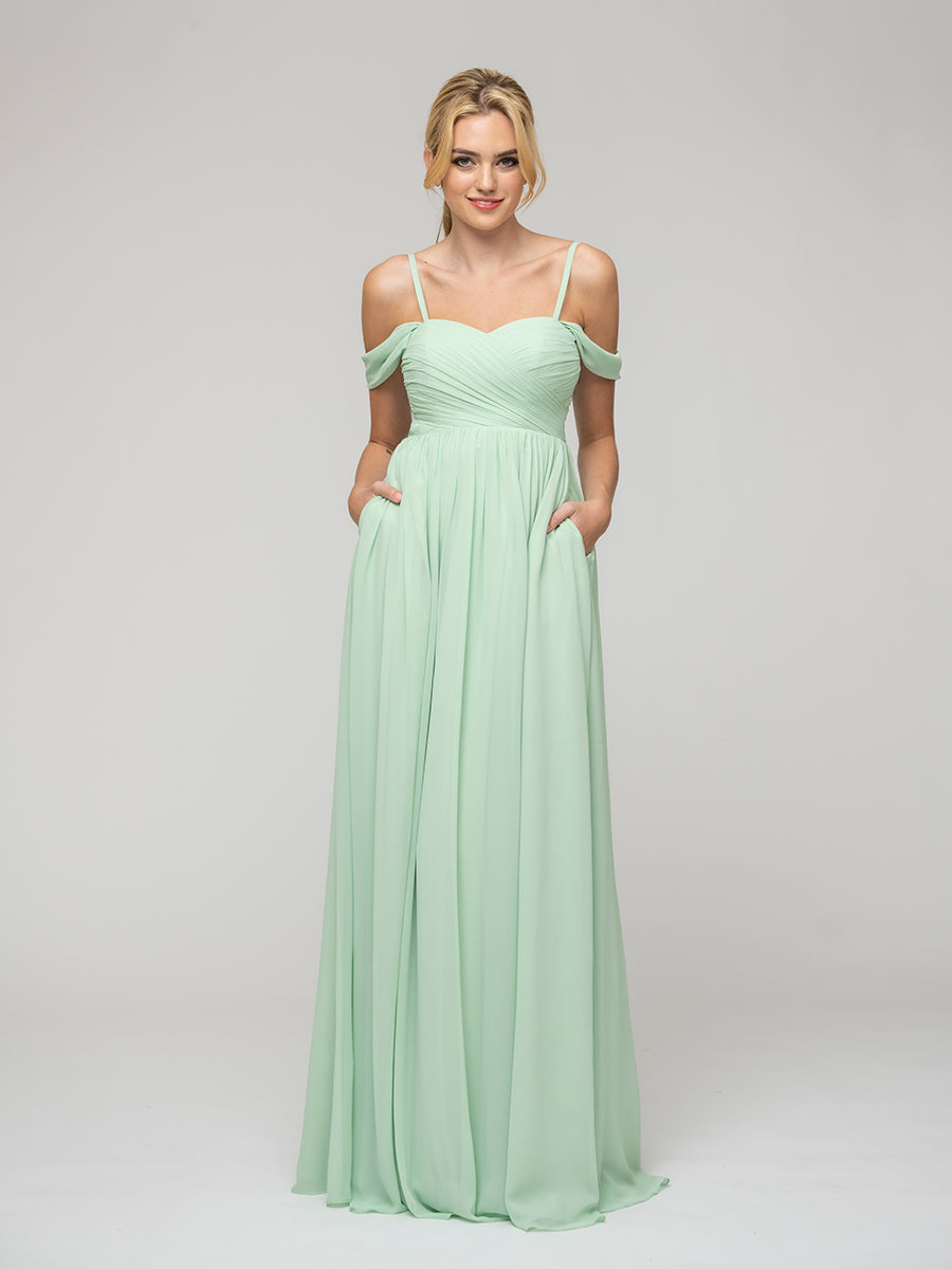 Cold shoulder bridesmaid dress uk hotsell