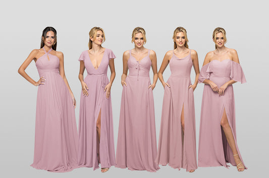 Dusty Rose Bridesmaid Dresses