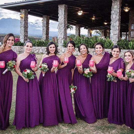 purple bridesmaid dresses