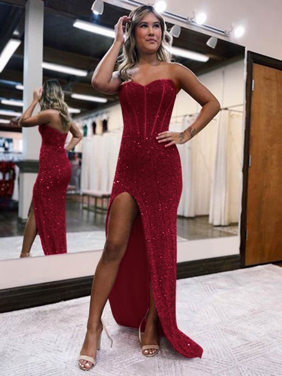 Long red outlet prom dresses