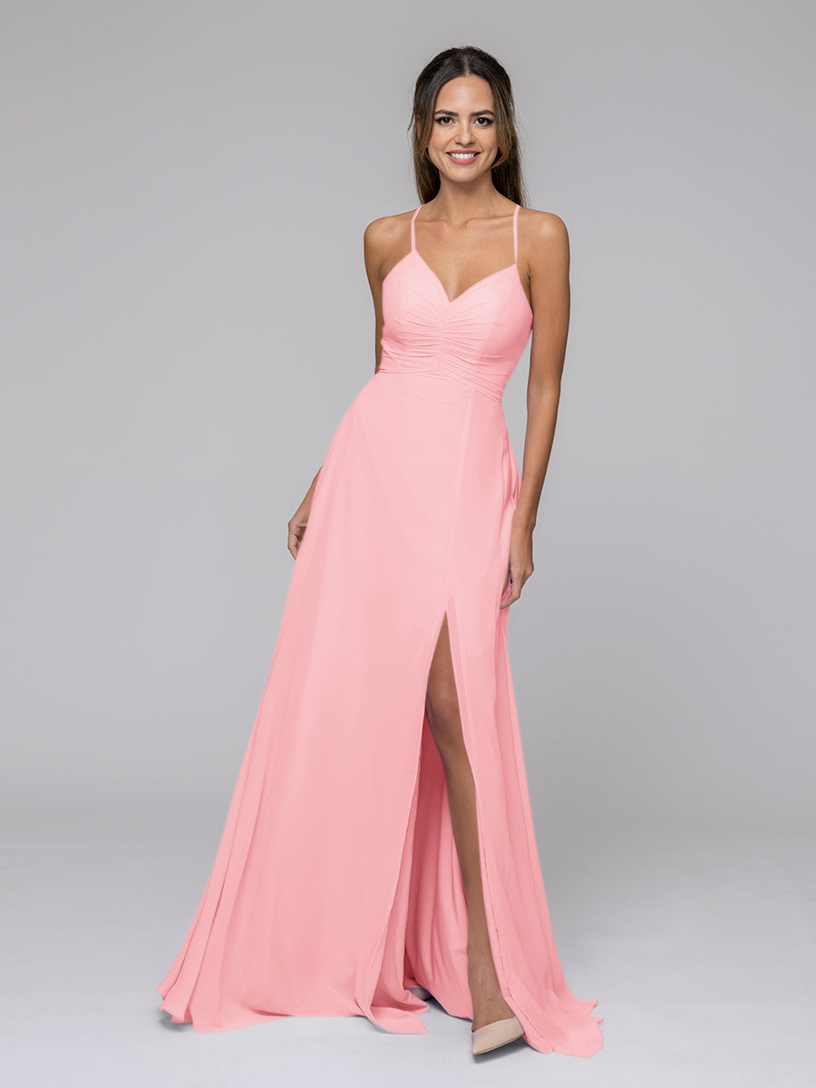 Pink maxi outlet bridesmaid dresses uk