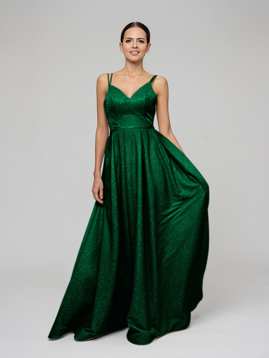 Long prom dresses on sale green