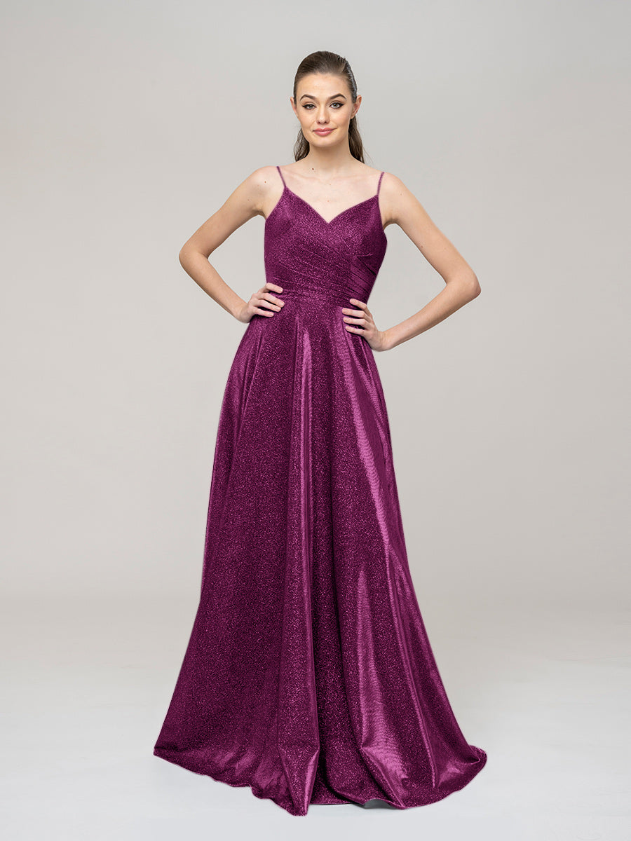 Long dark purple outlet prom dresses