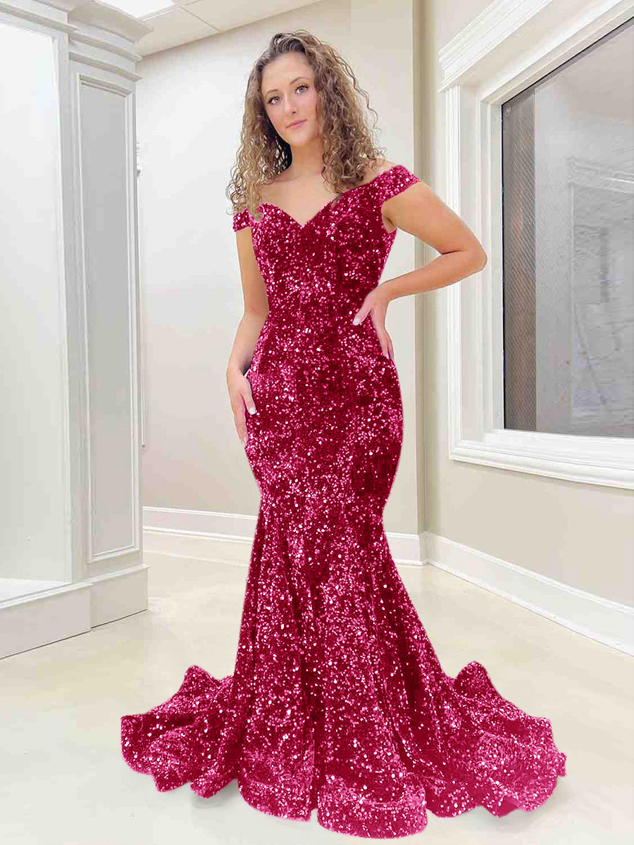 Pink long mermaid prom dresses best sale