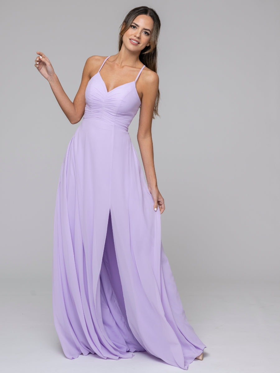 Lilac chiffon outlet dress