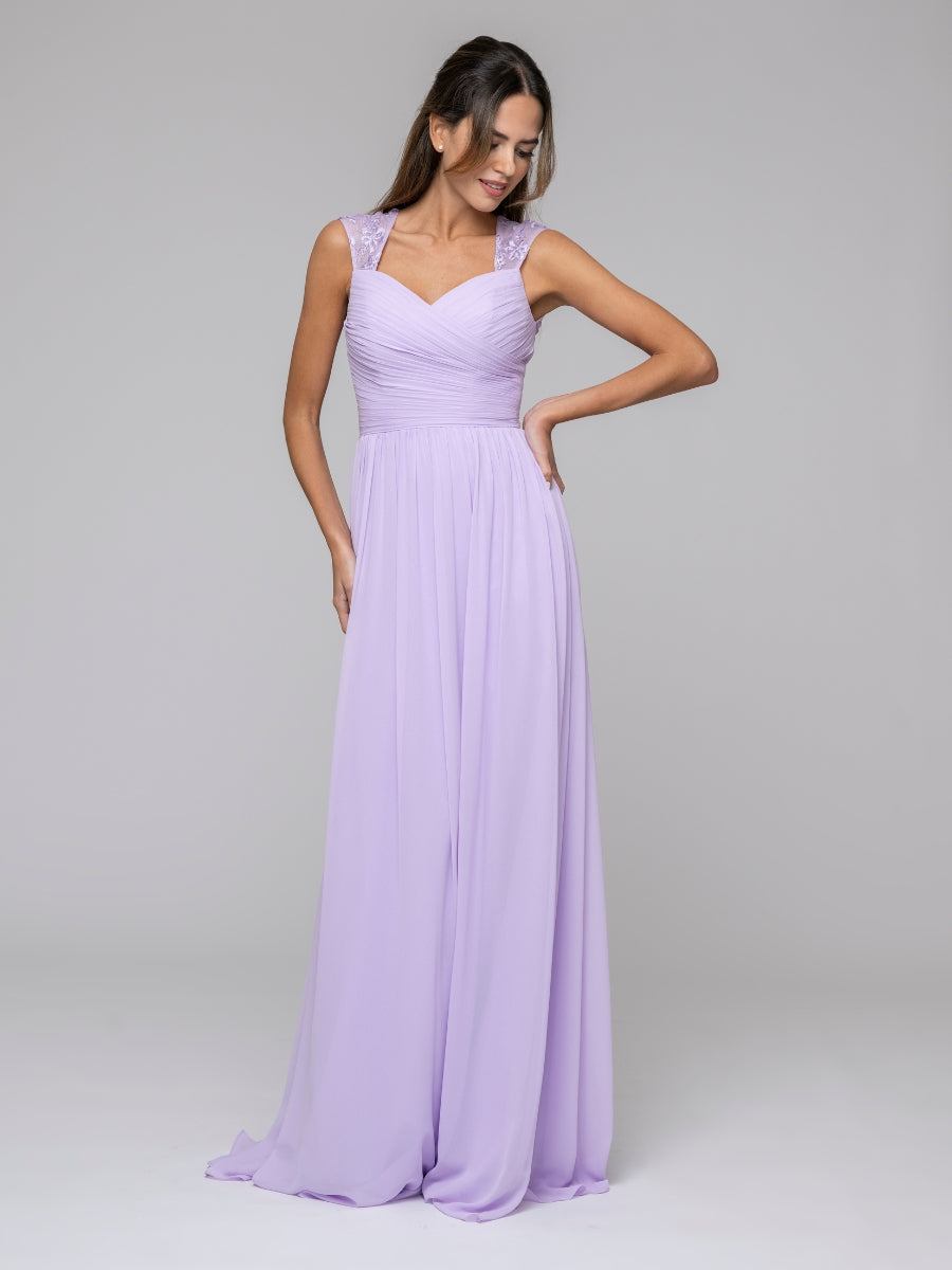 Light purple bridesmaid dresses cheap long