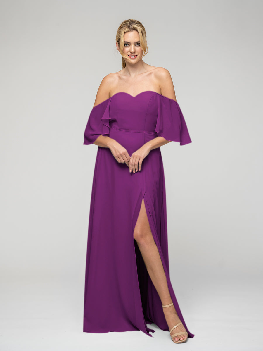 Orchid color bridesmaid store dresses