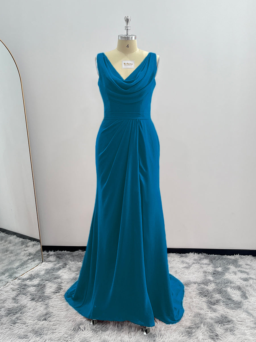 Long cowl outlet dress