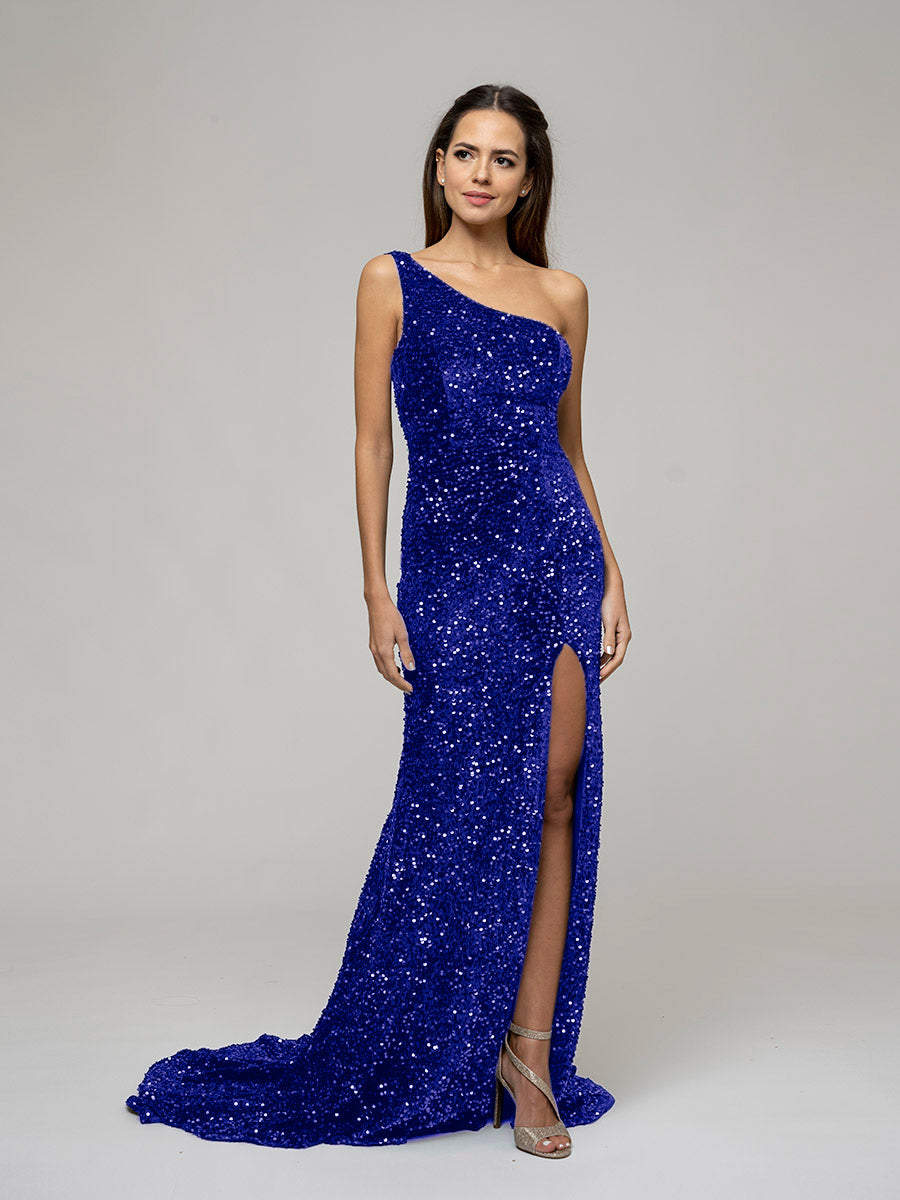 Formal dresses sales with thigh split