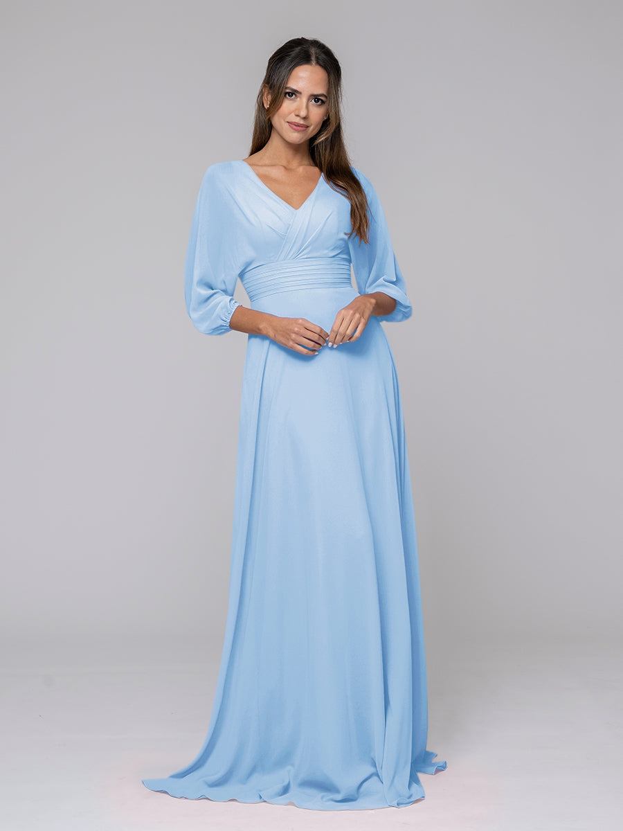 Mid sleeve deals bridesmaid dress