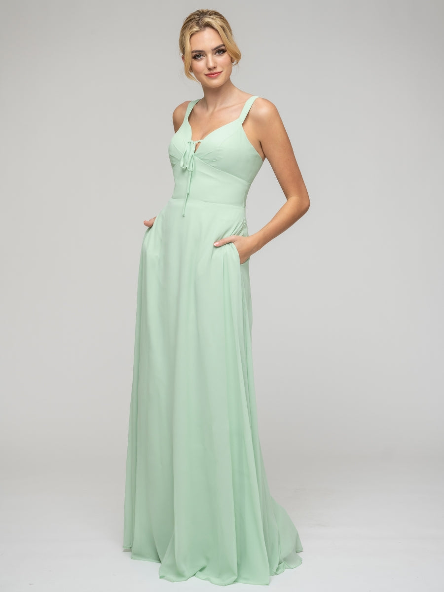 Light mint green outlet bridesmaid dresses